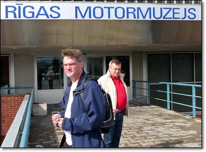  Framme vid Rigas Motormuseum 